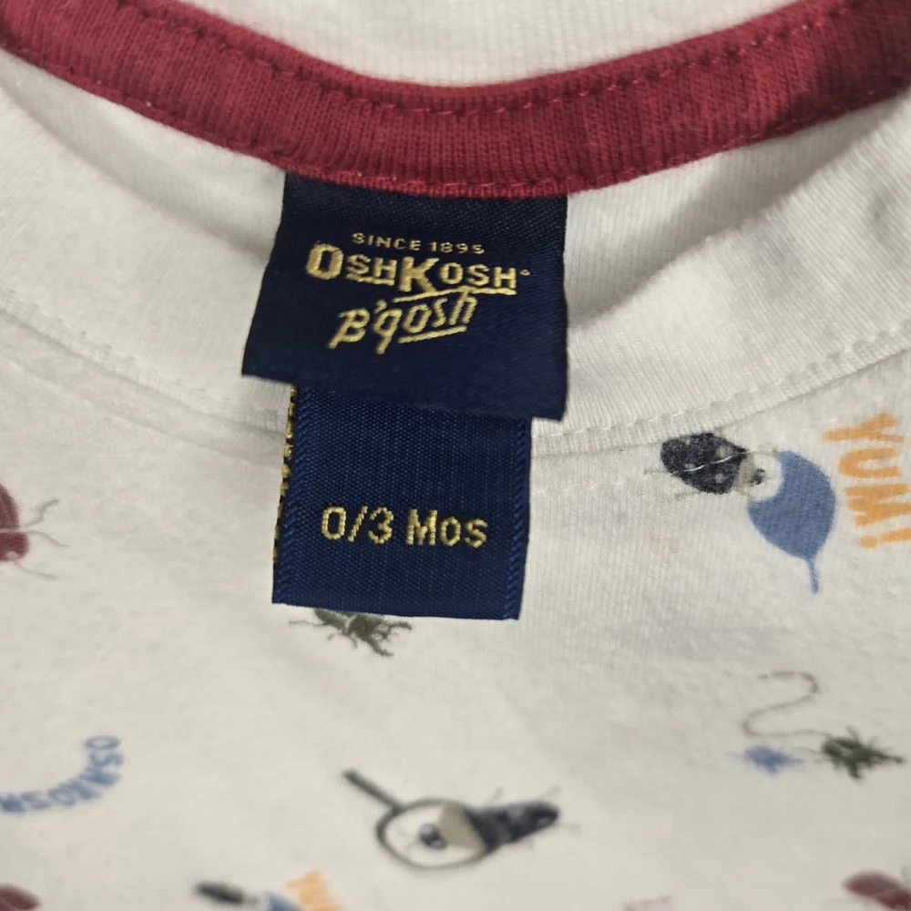 Y2k Oshkosh Infant Bug Print Bodysuit